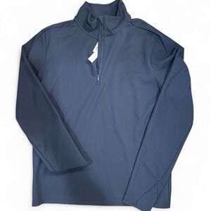 BRADY TECHTRACK 1/2 ZIP DARK SAPPHIRE BLUE Pullover Light Weight sz Small